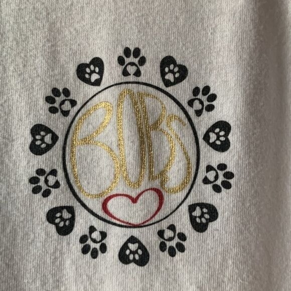 Bobs For Dogs Baseball Raglan Tee Shirt Red & White S - Picture 3 of 7